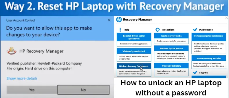 how to unlock hp laptop without password 2024