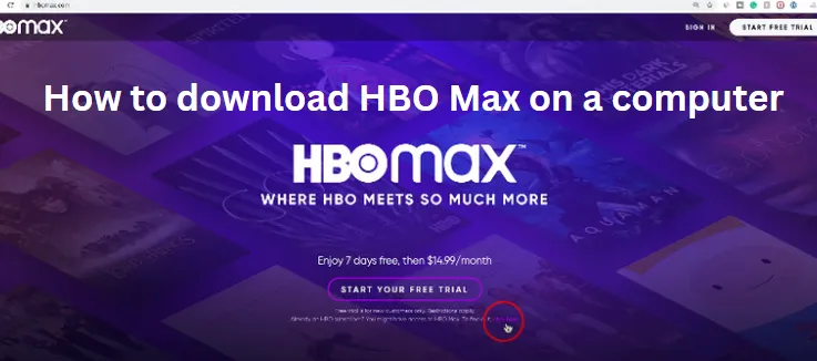 How to download HBO Max on a computer 