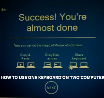 How to use one keyboard on two computers