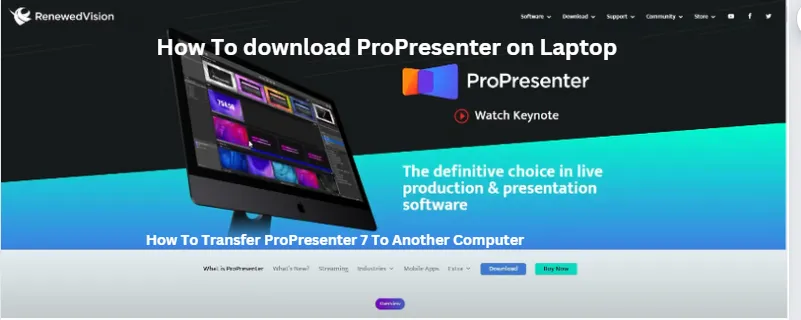 How To Transfer ProPresenter 7 To Another Computer