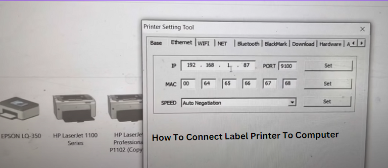 How To Connect Label Printer To Computer