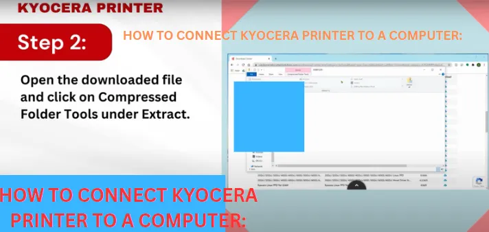 HOW TO CONNECT KYOCERA PRINTER TO A COMPUTER