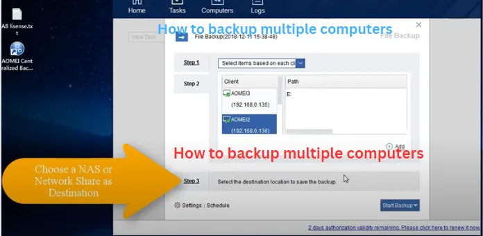 HOW TO BACKUP MULTIPLE COMPUTERS