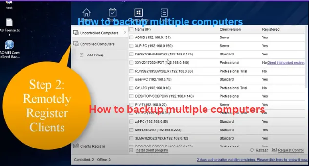 HOW TO BACKUP MULTIPLE COMPUTERS