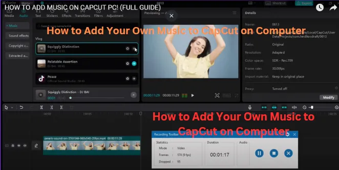 How to Add Your Own Music to CapCut on Computer