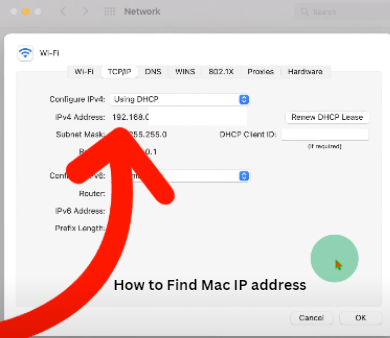 How find Mac Ip Address