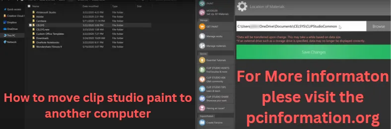 How to move clip studio paint to another computer
