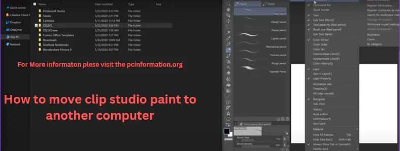 How to move clip studio paint to another computer