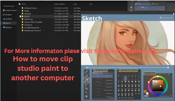 How to move clip studio paint to another computer