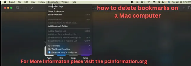 How to delete bookmarks on a Mac computer Step by Step Guide